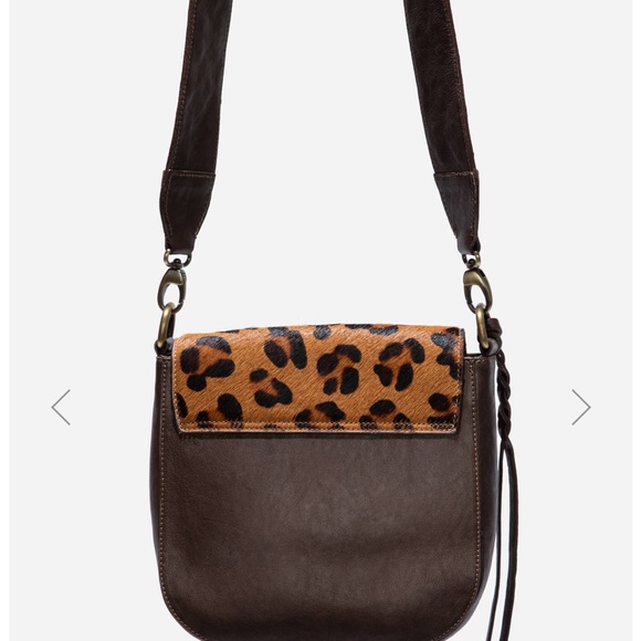 Johnny Was Leopard Crossbody Satchel - Picture 3 of 9